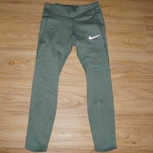 Nike Epic Luxe Running Leggings Green Medium
